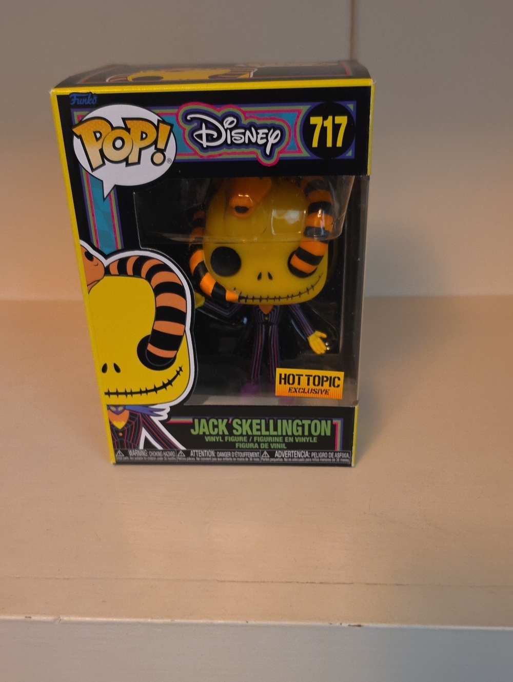 Funko Pop! Jack Skellington Yellow & Black Hot Topic Exclusive